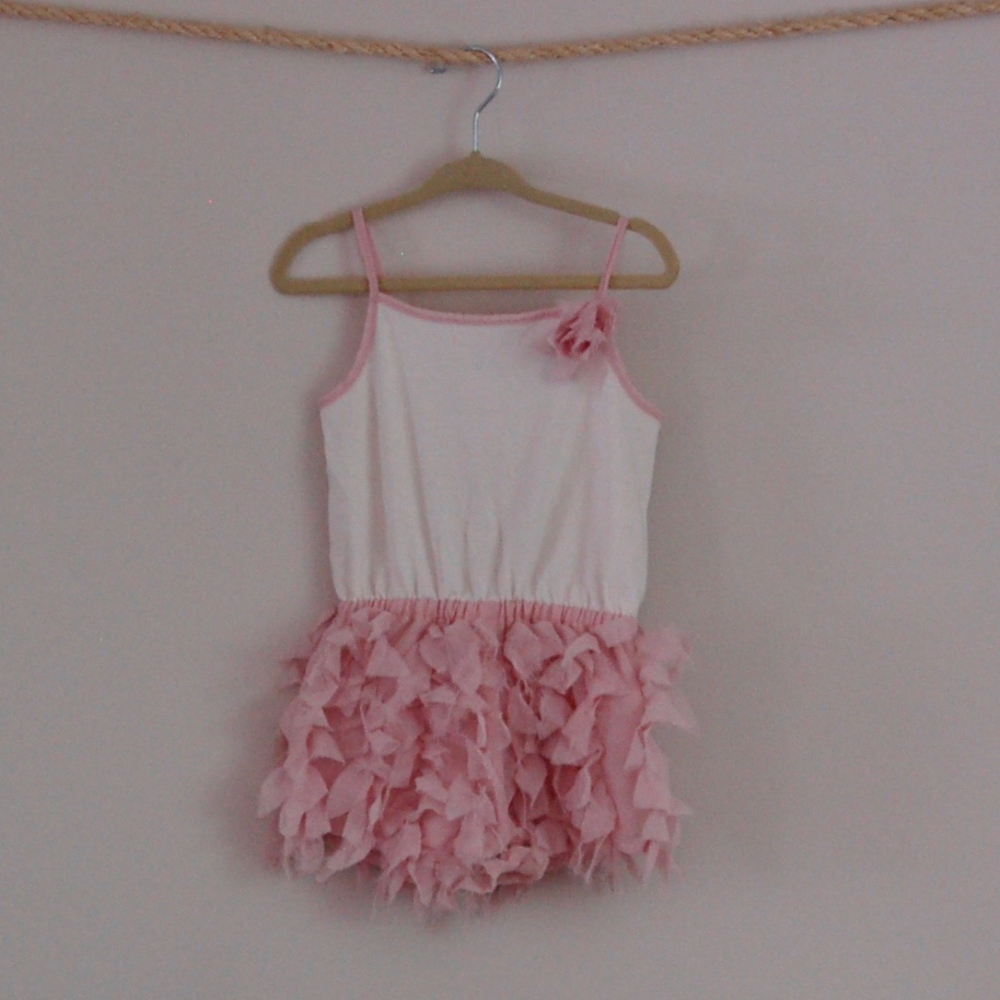 Girls Romper in Blush ( Toddler: 24 months)